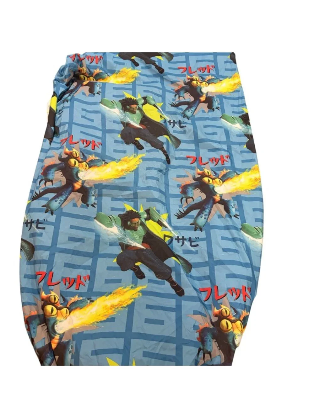 Disney Big Hero 6 Twin Sheets 3pc Set Newspaper Print Baymax Hiro